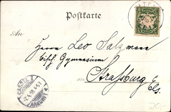 Chromo-Litho Altenglan in the Palatinate, Potzberg inn, Potzberg tower, view of the town