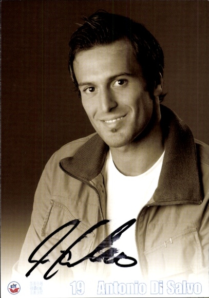 Autograph card footballer Antonio Di Salvo, FC Hansa Rostock, autograph