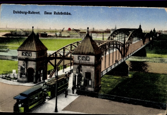 KP Ruhrort Duisburg w Zagłębiu Ruhry, Nowy Most Ruhry, tramwaj