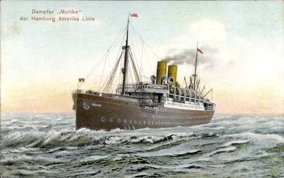 PC express steamer Moltke, Hamburg America Line