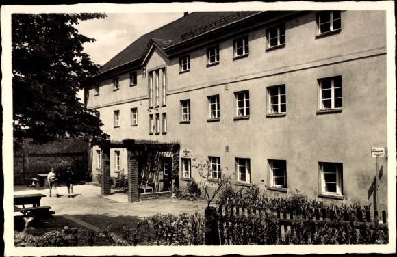 Ak Ostrau Bad Schandau in Sachsen, Paul Zacharias Jugendherberge, Fassade