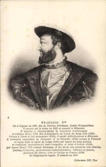 PC King Francis I of France, Francois Ier, portrait