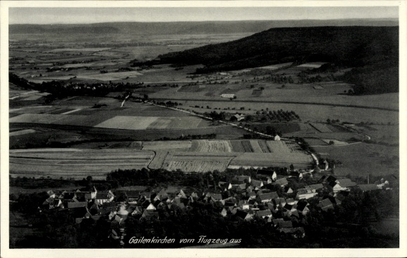 Postcard Gailenkirchen Schwäbisch Hall in Württemberg, aerial photograph