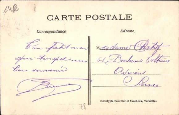 CPA Verneuil-sur-Seine, Hotel-Restaurant des Bois de Verneuil, Maison Puissant