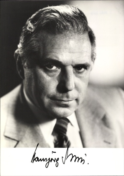 Foto Politiker Hansjörg Sinn, Senator Hamburg, Autogramm