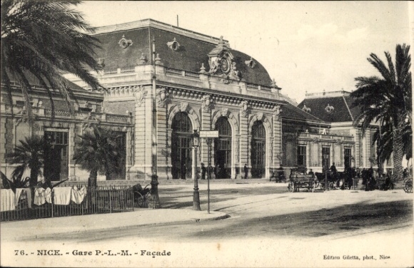 Ansichtkaart Neufchâtel en Bray Seine Maritime, treinstation