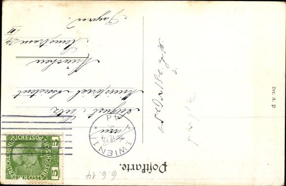 Artist song Postcard Kutzer, Ernst, Schubert songs, love message