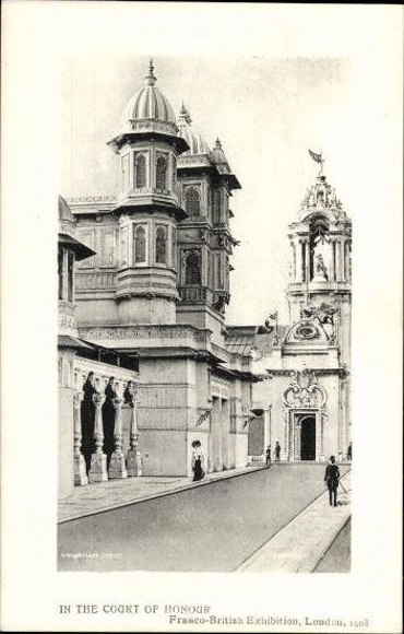Set von 68 Ansichtskarten, London, Französisch - Britische Ausstellung 1908