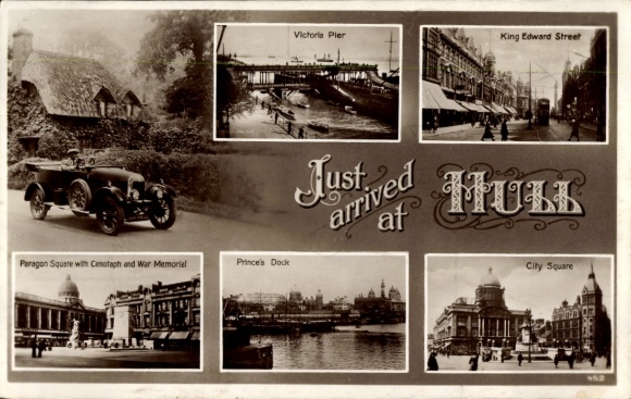 Postcard Hull Kingston upon Hull Yorkshire England, with view of photos of various places, Au