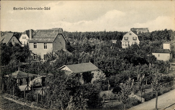Postcard Berlin Tempelhof Lichtenrade South, partial view