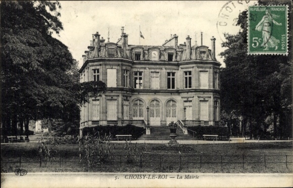 Postcard Choisy le Roi Val de Marne, La Mairie