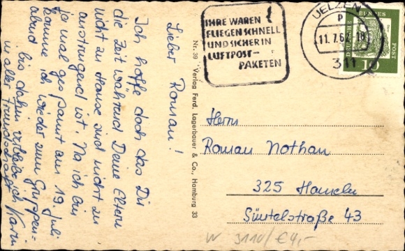 Postcard Uelzen in Lower Saxony, Greetings from Uelzen Lüneb. Heide