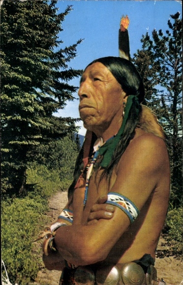 Ak Medford Wisconsin Verenigde Staten, Indiaan, Portret