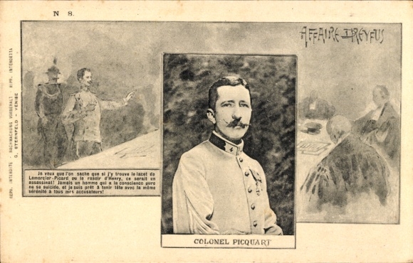 Judaika Ak Dreyfus Affäre, Colonel Picquart, Affaire Dreyfus, Portrait
