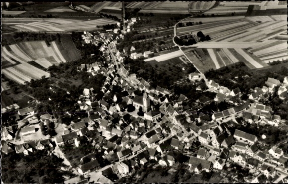 Ak Empfingen in het Hohenzollern Zwarte Woud, luchtfoto