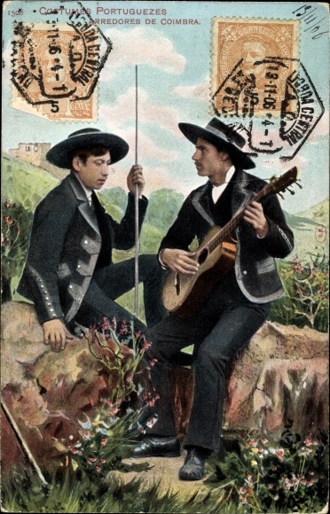 Postcard Costumes Portuguezes, Arredores de Coimbra