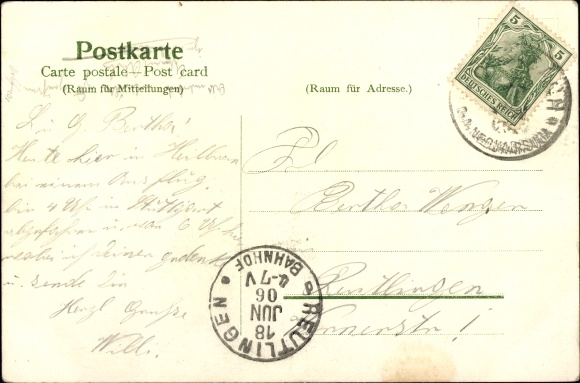 Chromo-Litho Weinsberg in the district of Heilbronn, portrait of Justinus Kerner, Theobald Kerner, Kernerhaus