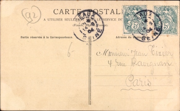 Postcard Sceaux Robinson Haut de Seine, station track side