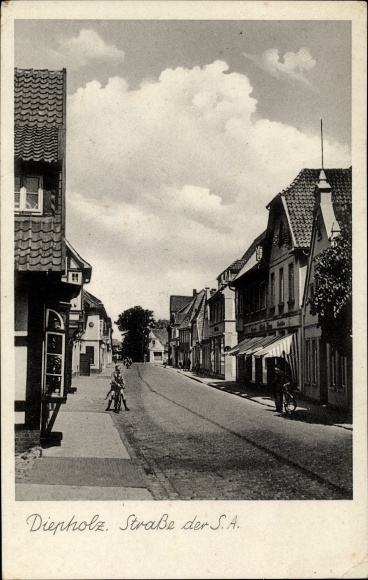 Ak Diepholz in Niedersachsen, Straße der SA