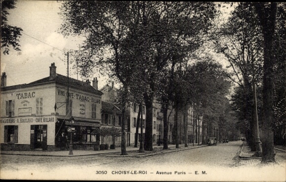 Postcard Choisy le Roi Val de Marne, Avenue Paris