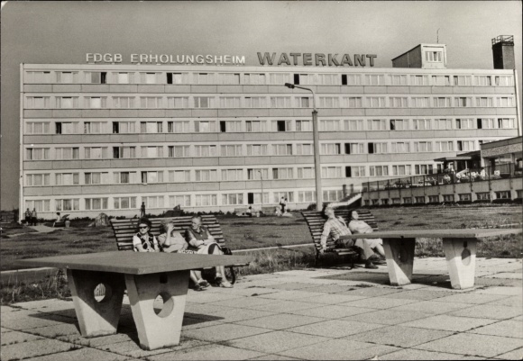 Postcard Börgerende Rethwisch on the Baltic Sea, FDGB convalescent home Waterkant