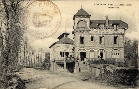 Postcard Corneville les Cloches Eure, Hostellerie