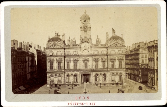 CdV Lyon Rhône, um 1870, City Hall