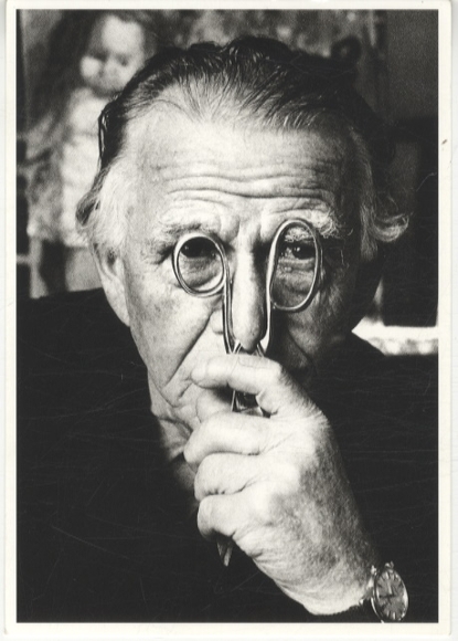 AK Fotopostkarte Fotograf Stefan Moses signiert Moses Porträt von Otto Dix, Hemmenhofen 1964
