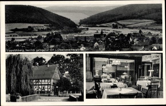 KP Lippoldsberg Wahlsburg Weserbergland, pensjonat i pensjonat Niemeyer, widok wnętrza