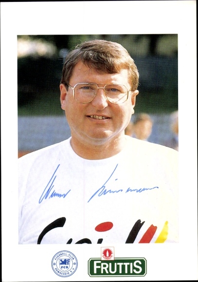 Autograph card Werner Linnemann, FC Remscheid, autograph