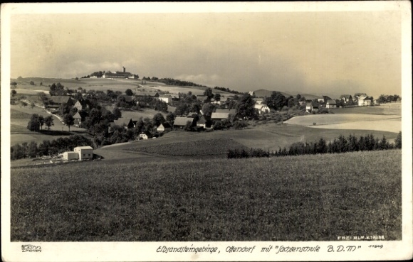 Ak Ottendorf Sebnitz Sächsische Schweiz, Landschaftsaufnahme,  Sachsensule, BDM