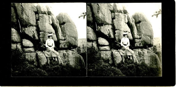 Stereo photo Essé Ille et Vilaine, La Roche-aux-Fées
