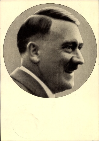 Postcard Adolf Hitler, portrait, men of the time 91
