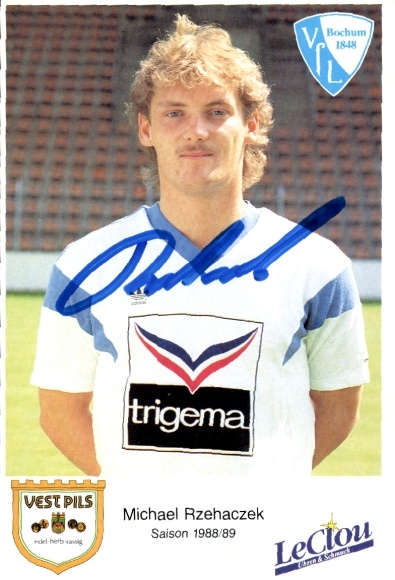 Autogrammkarte Fußballer Michael Rzehaczek, VfL Bochum, Autogramm