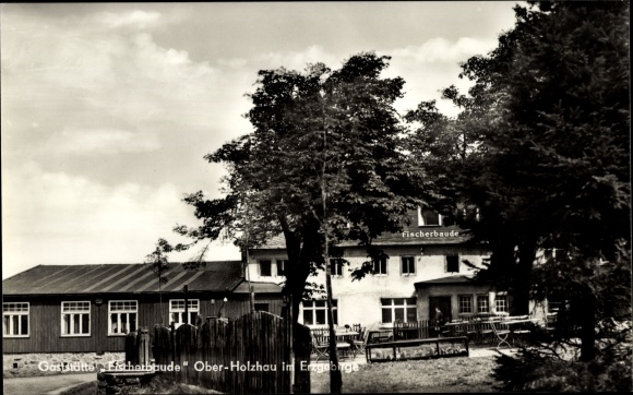 Ak Ober Holzhau Rechenberg Bienenmühle Erzgebirge, Gaststätte Fischerbaude