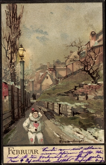 Artist PC Guggenberger, Thomas, month of February, winter, harlequin
