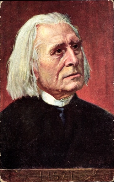 Artist PC Eichhorn, composer Franz Liszt, Liszt Ferencz, portrait