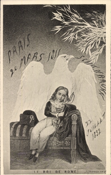 Artist Postcard Le Roi de Rome, Paris 20 Mars 1811