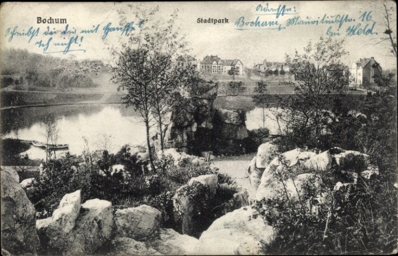 Ak Bochum im Ruhrgebiet, Stadtpark