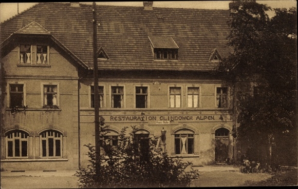Ak Glindow Werder op de Havel, Restaurant Glindow Alpen