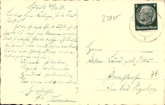 Postcard Sülfeld in Holstein, Church