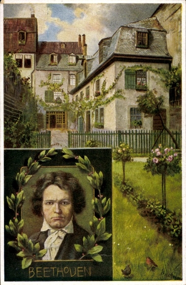 Künstler Ak Hoffmann, H., Bonn, Komponist Ludwig van Beethoven, Beethovenhaus