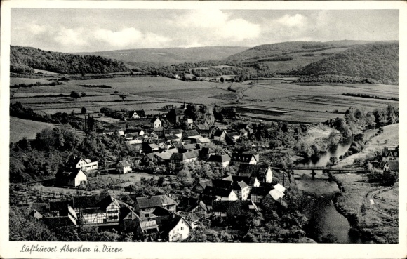 Postcard Abenden Nideggen in the Eifel, total view