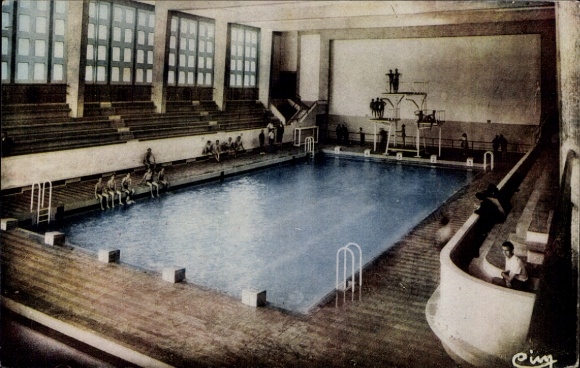 Postcard Narbonne Aude, swimming pool
