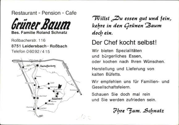 PC Roßbach Schadensbach im Spessart, Pension Grüner Baum, owner Roland Schnatz
