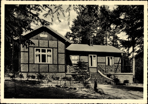 Postcard Hanstedt in the North Heath, Waldhaus Dierke, restaurant and guesthouse, exterior view