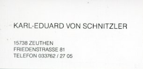 5 photos Karl-Eduard von Schnitzler, the black canal,