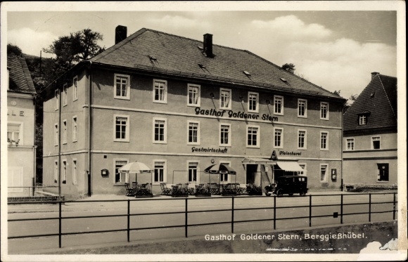 Ak Berggiesshübel in Saksen, Gasthof Goldener Stern