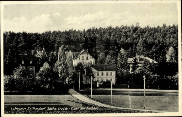 Ak Seifersdorf Erzgebirge, Villen am Kurhaus
