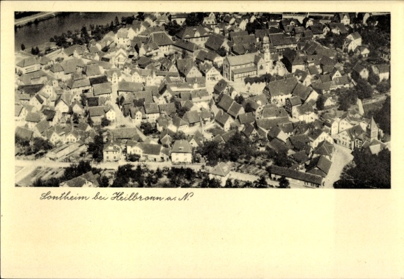 Postcard Sontheim Heilbronn am Neckar, aerial photograph